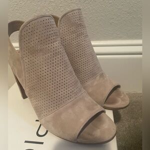 Heeled Open Toed Booties